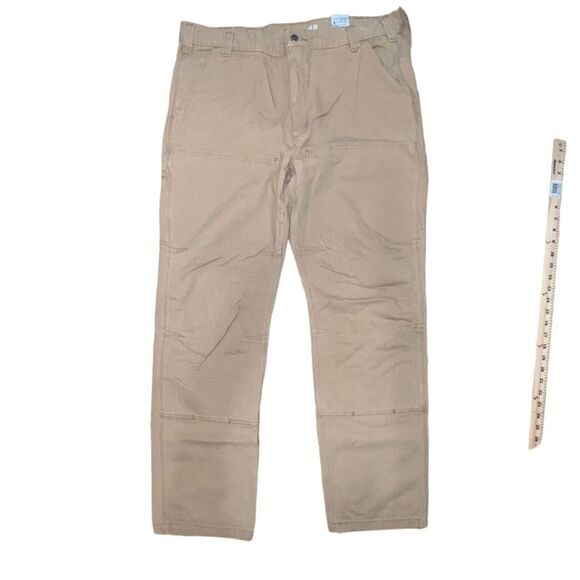 Carhartt Carpenter Pants Mens 40 x 34 Double Knee Original Dungaree‎ Fit - Picture 1 of 11